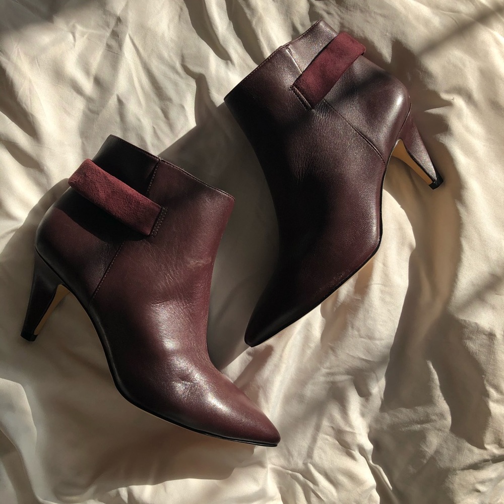 Nine West Oxblood Booties